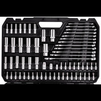 216-tlg. Profi-Werkzeugkoffer aus Chrom-Vanadium-Stahl mit Ratschen-Set