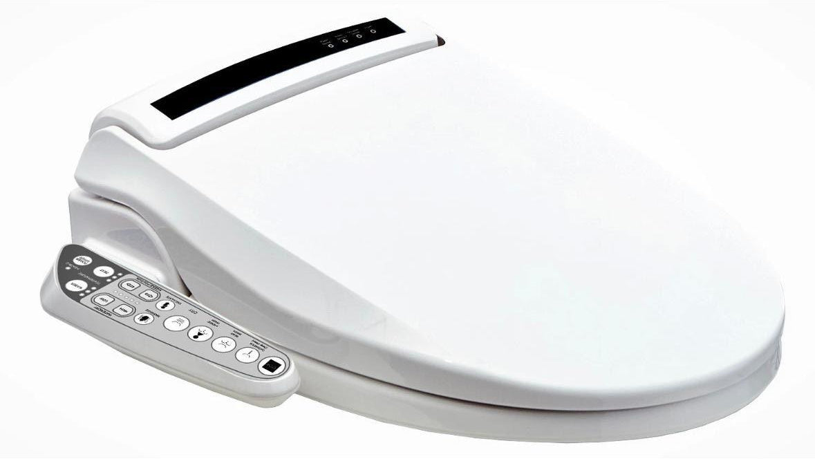 Elektrischer Bidet WC-Sitz mit Warmwasser Fön & Soft-Close