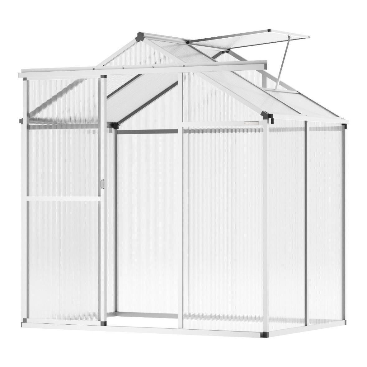 Gewächshaus Aluminium Polycarbonat 4,75m² Frühbeet Gartenhaus