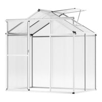 Gewächshaus Aluminium Polycarbonat 4,75m² Frühbeet Gartenhaus