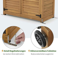 Gartenschrank Geräteschrank Holz Outdoor Geräteschuppen Garten