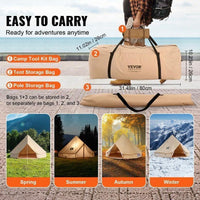 Glockenzelt im Jurten-Stil 3×2m Camping und Outdoor