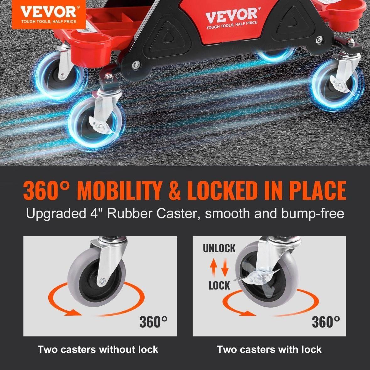 Werkstatthocker rollbar 360° drehbar
