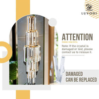 Kristall-Wandleuchte LED dimmbar luxuriöses Design
