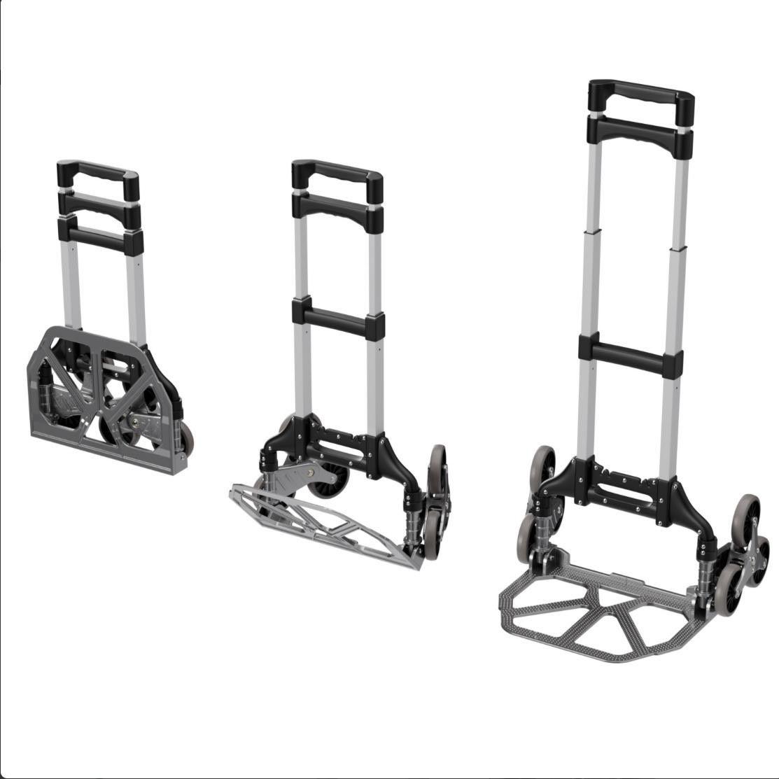 Sackkarre aus Aluminium mit Treppenrädern leicht & belastbar
