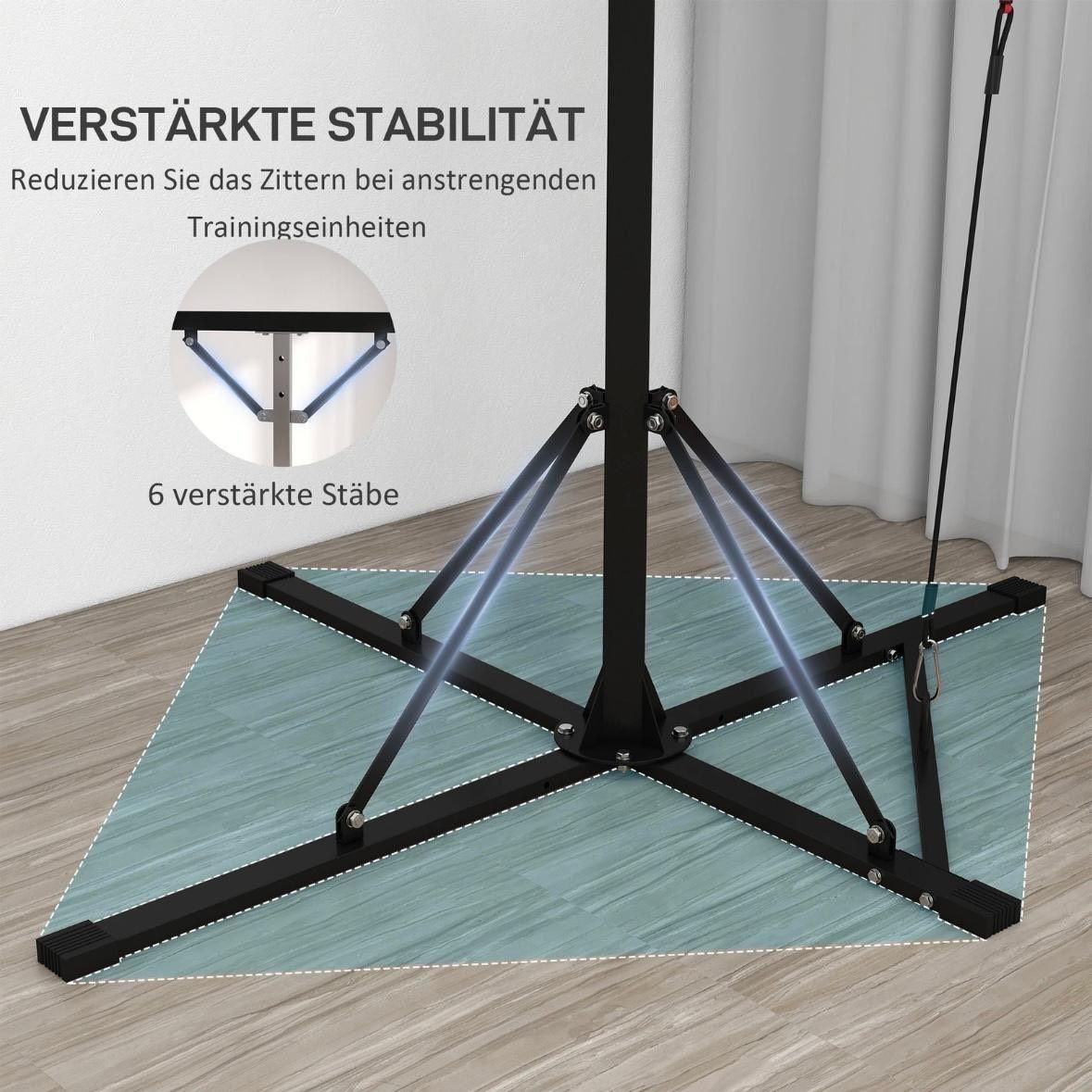 Boxsackständer mit Speedball – Höhenverstellbare Trainingsstation