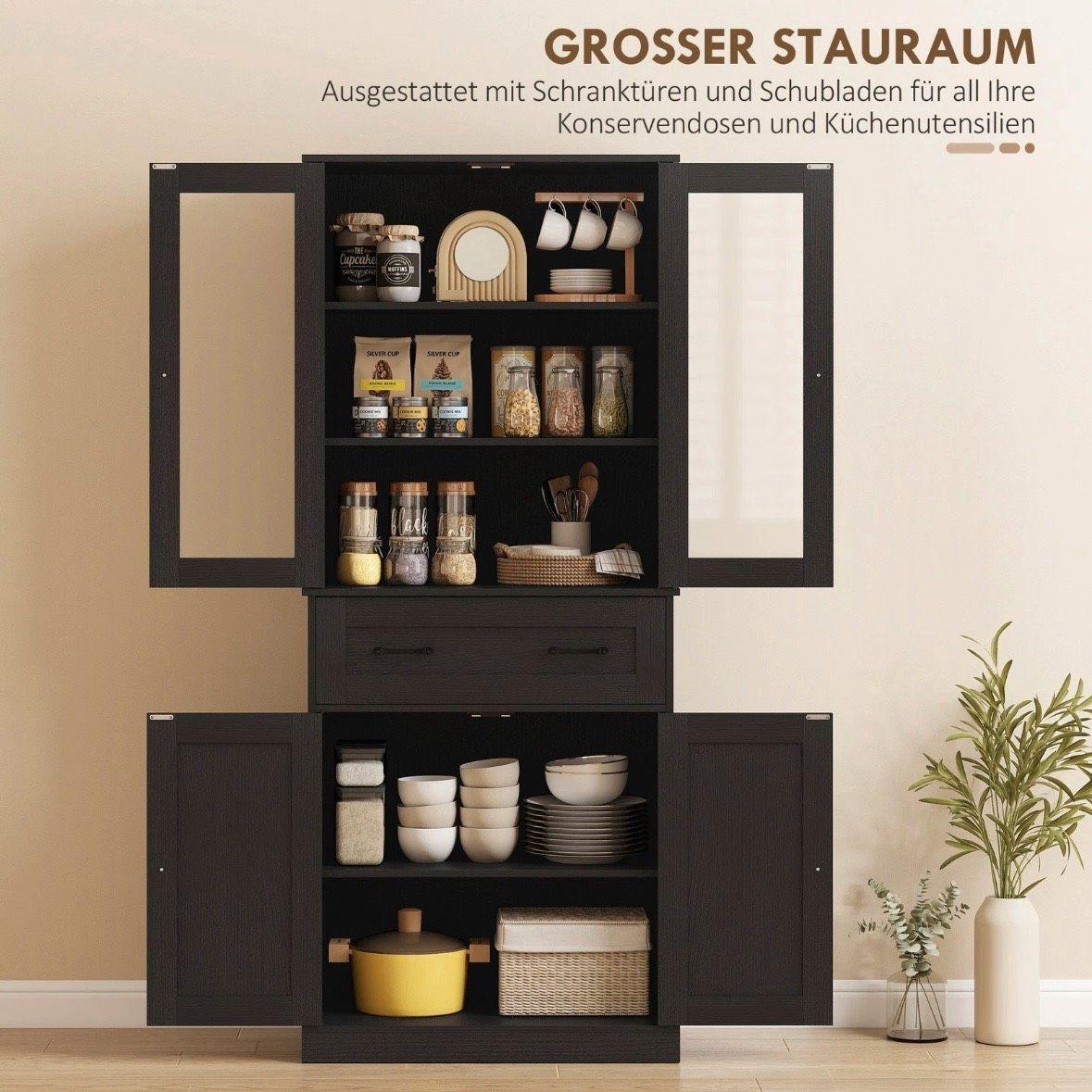 Küchenschrank Buffet schwarz