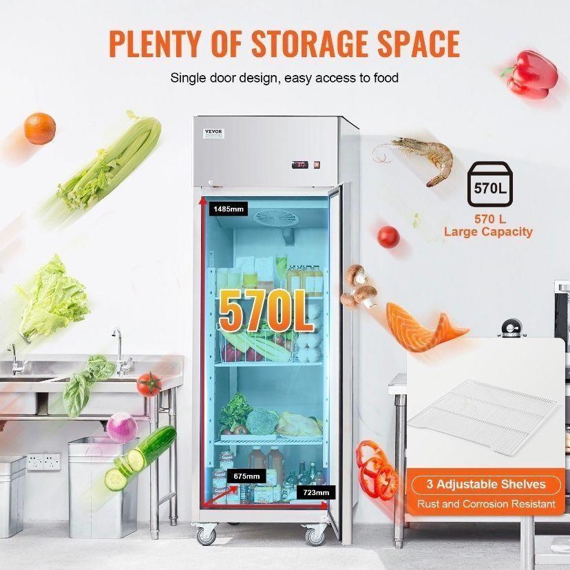 Gastro Kühlschrank 570L Edelstahl