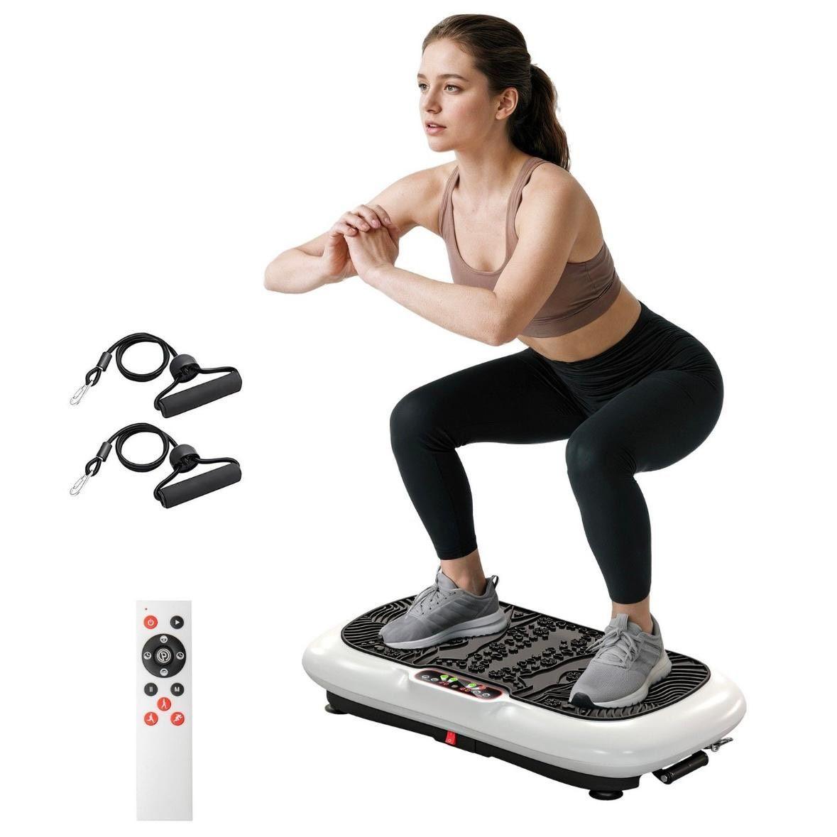 Vibrationsplatte mit Fitnessbändern