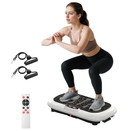 Vibrationsplatte mit Fitnessbändern