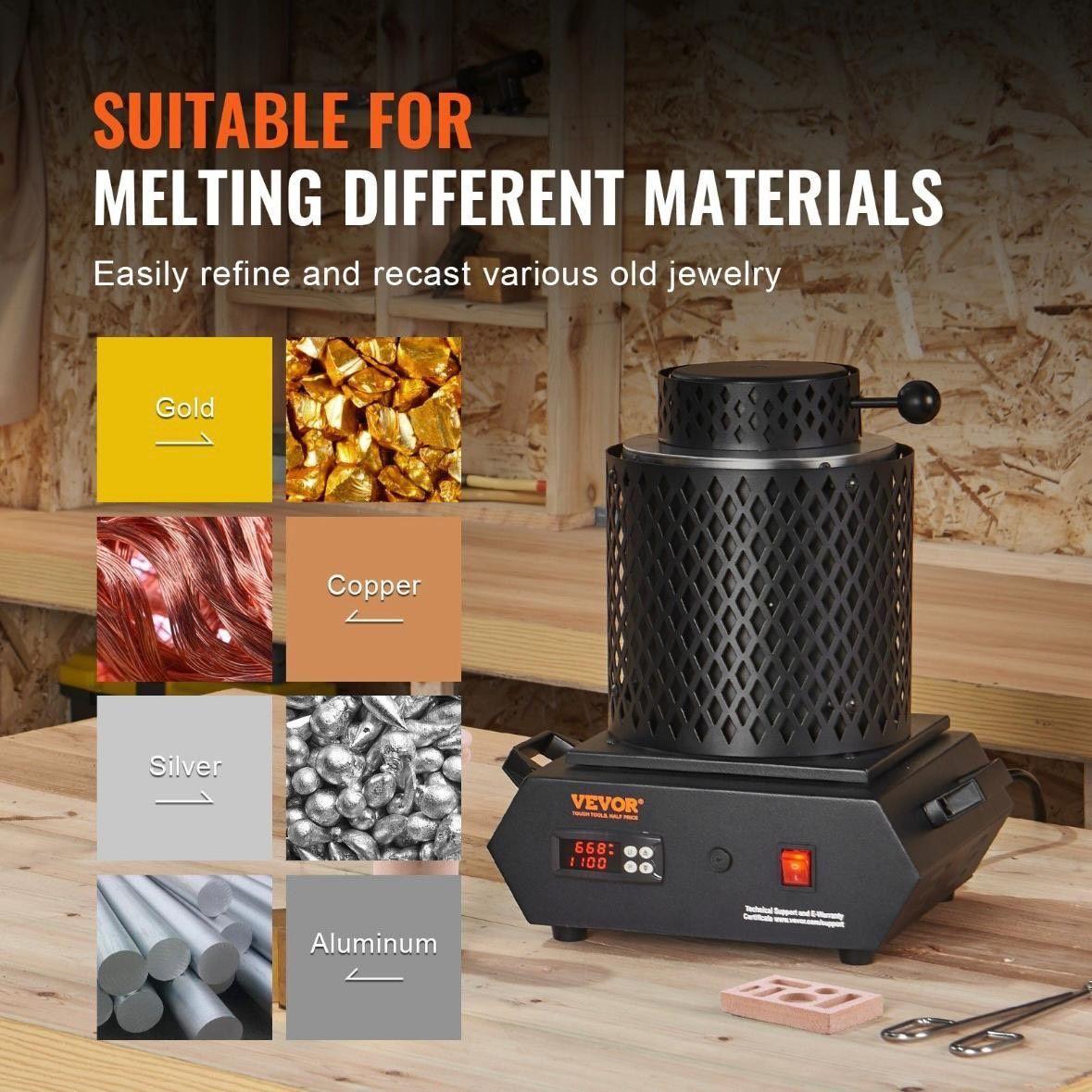 Goldschmelzofen 1350W 1150°C Set