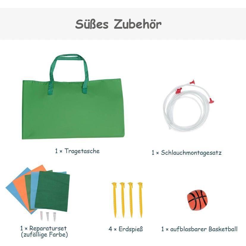Aufblasbare Hüpfburg mit Wasserrutsche & Pool – großes Outdoor-Spielcenter für Kinder