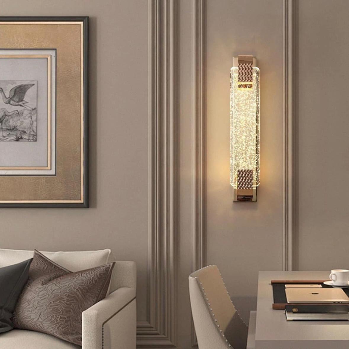 Kristall LED Wandleuchte Gold Modern 8–12W