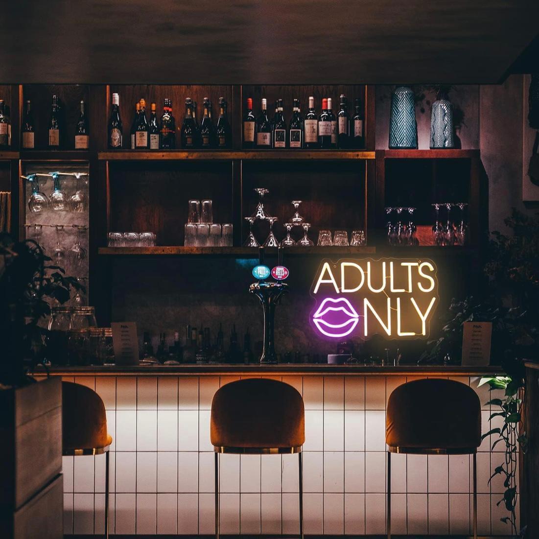 LED Neon Schild Adults Only