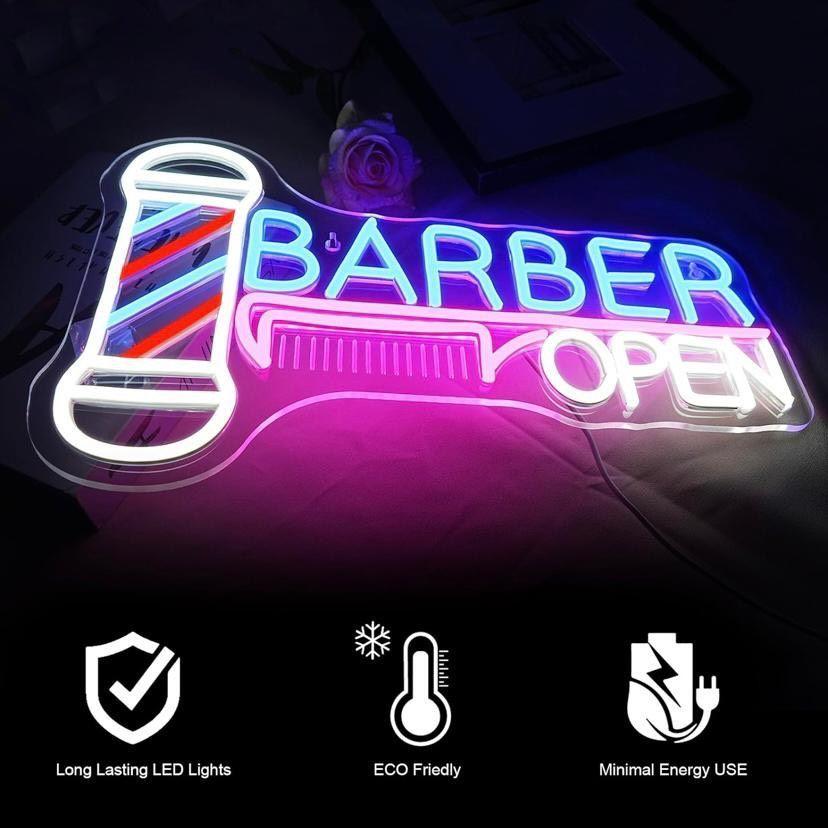 LED Neon Schild Barber OPEN