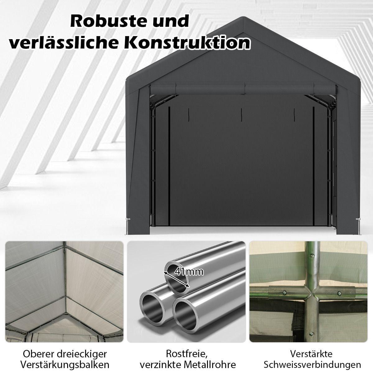 Zeltgarage Carport 6x3m PE