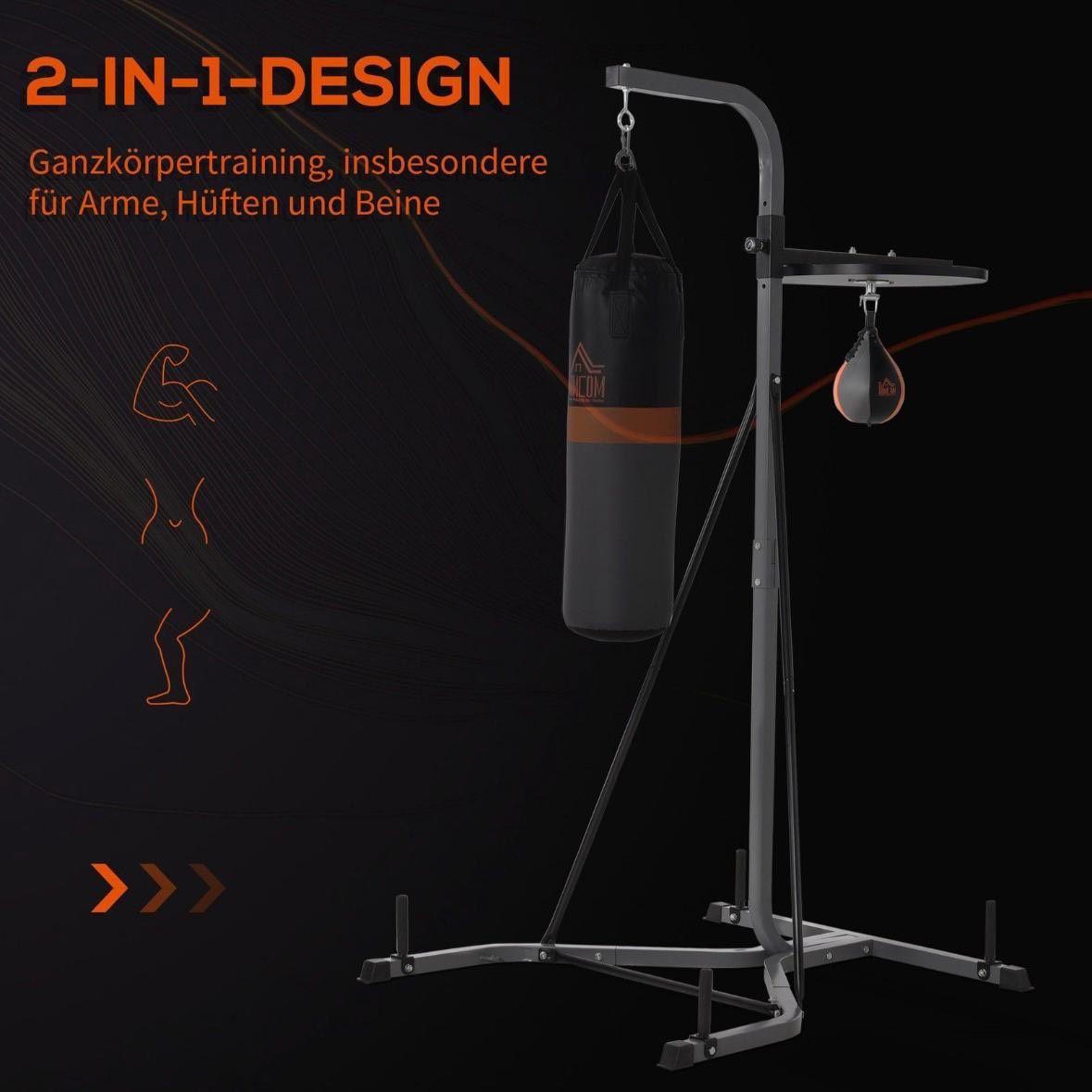 2in1 Boxständer mit Boxsack & Punchingball