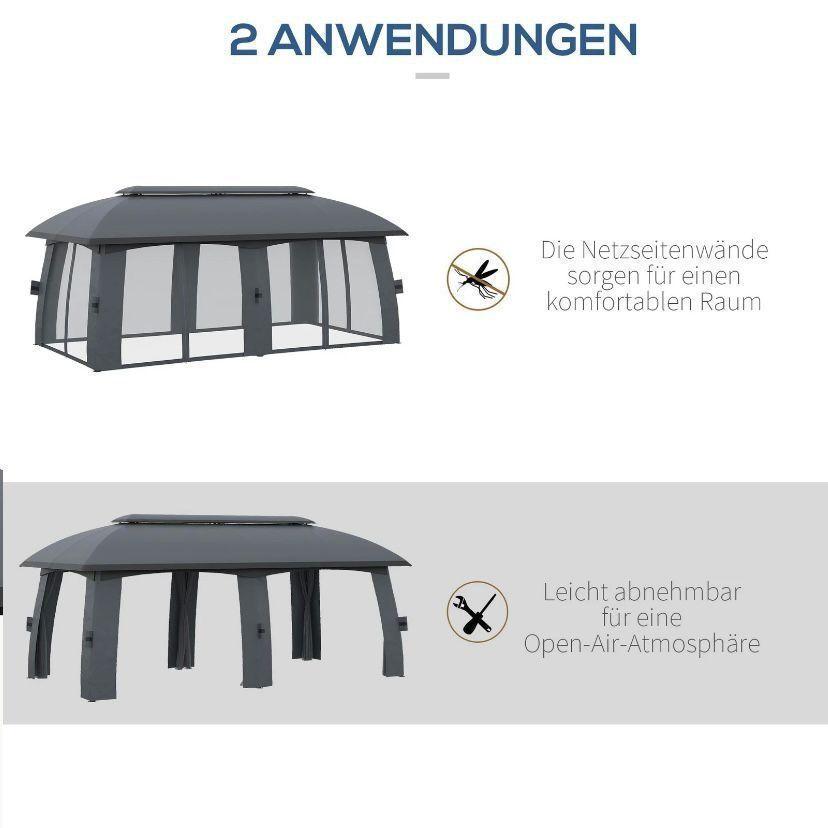 Gartenpavillon Pavillon 3x6m