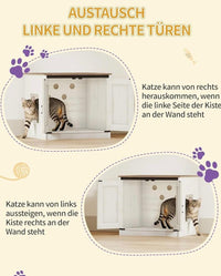 Kratzbaum Katzenschrank Futterstation 173cm Katzen