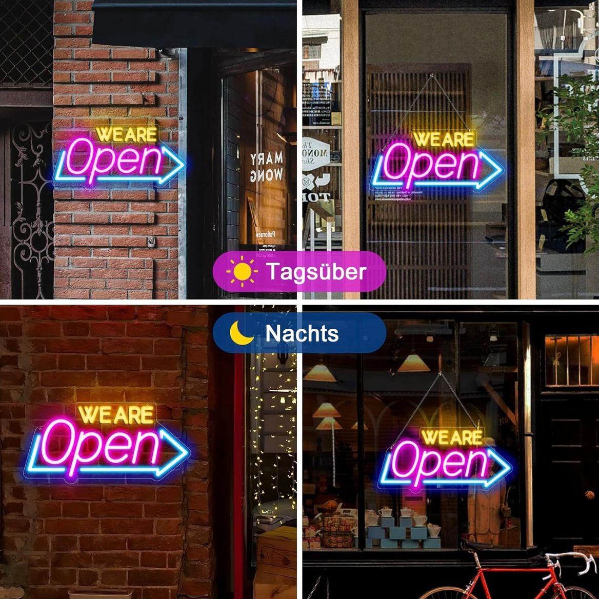 LED Neon Schild We are Open