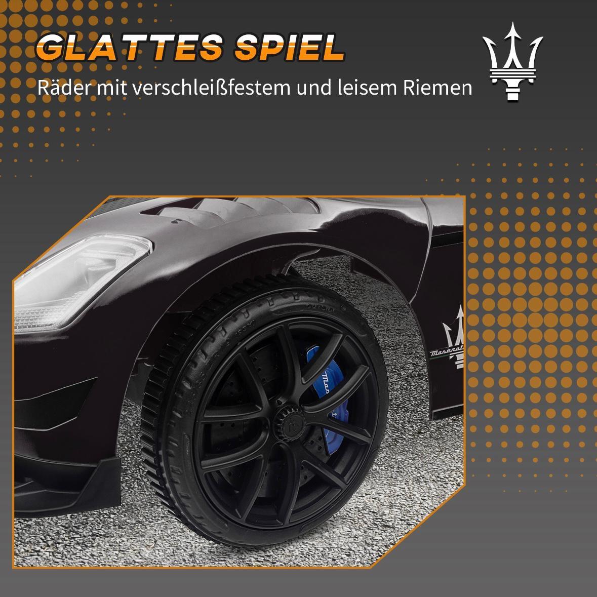 Maserati GT2 Kinder Rutschauto mit Musik & Stauraum