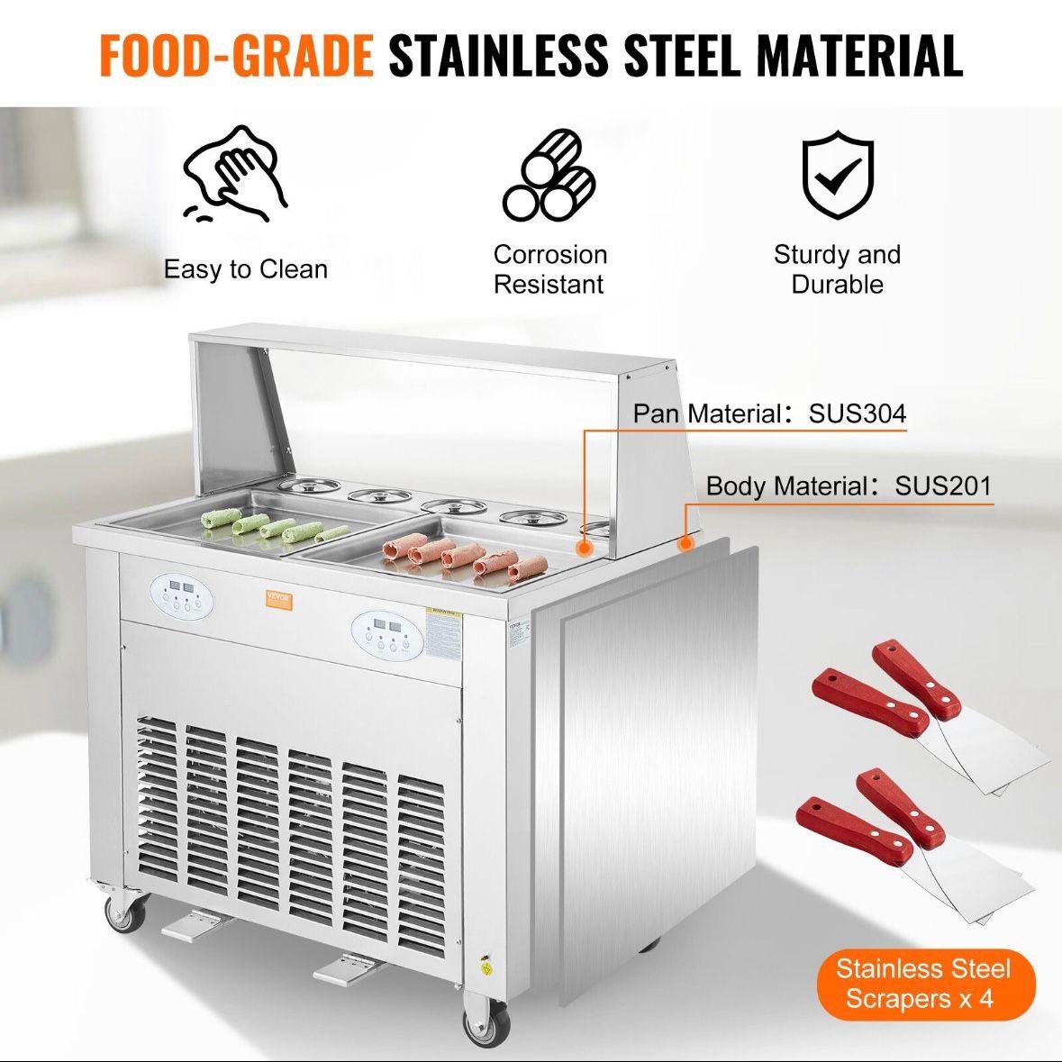 Eisrollenmaschine 2 Platten