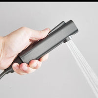 Duschsystem Grau mit Thermostat Regendusche + Handbrause Komplettset