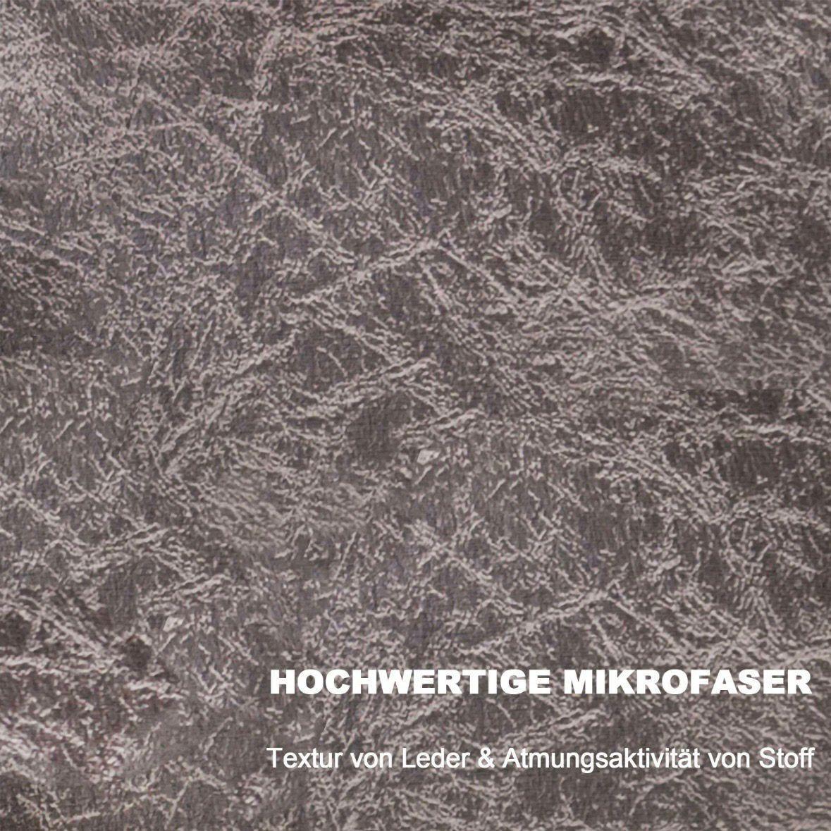 Relaxsessel mit Hocker grau Fernsehsessel Loungesessel Retro