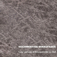 Relaxsessel mit Hocker grau Fernsehsessel Loungesessel Retro