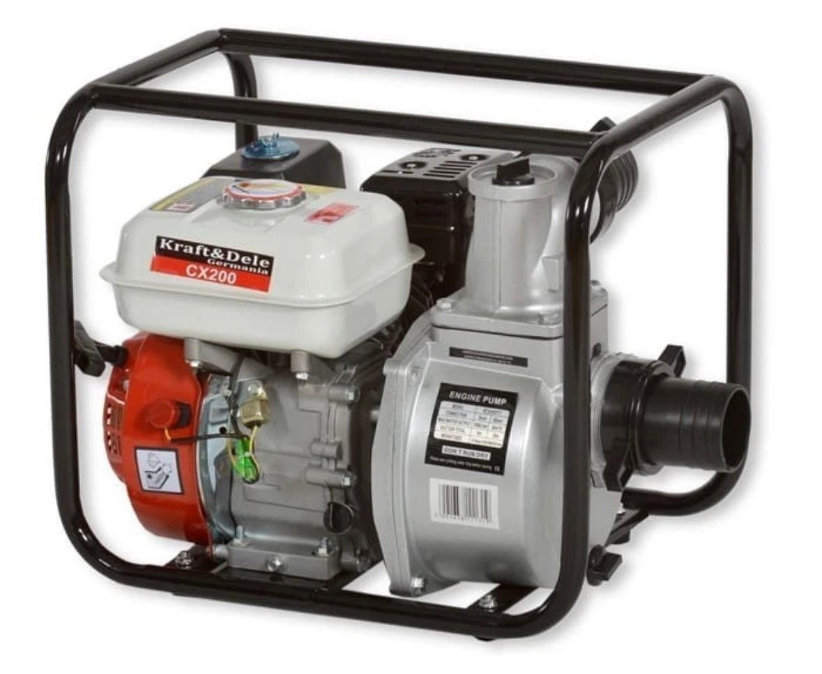 Benzin-Wasserpumpe 2” 5,5PS leistungsstark & mobil