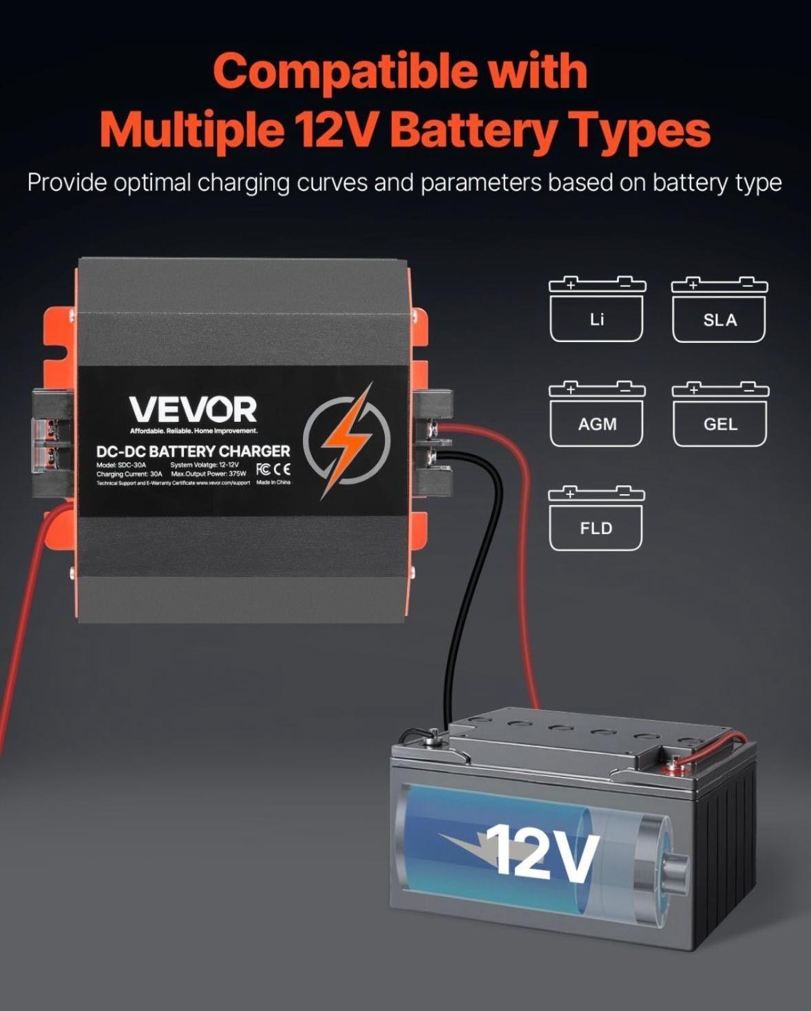 12V DC/DC Ladegerät 30A