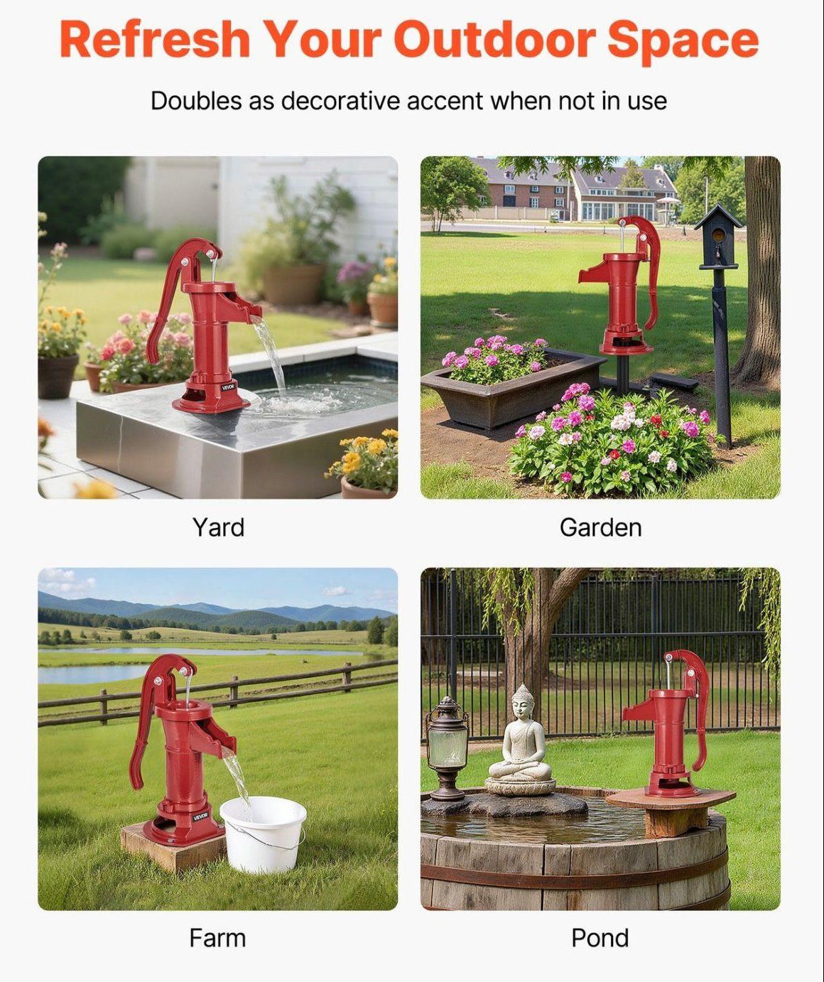 Schwengelpumpe Gusseisen Gartenpumpe Pumpe