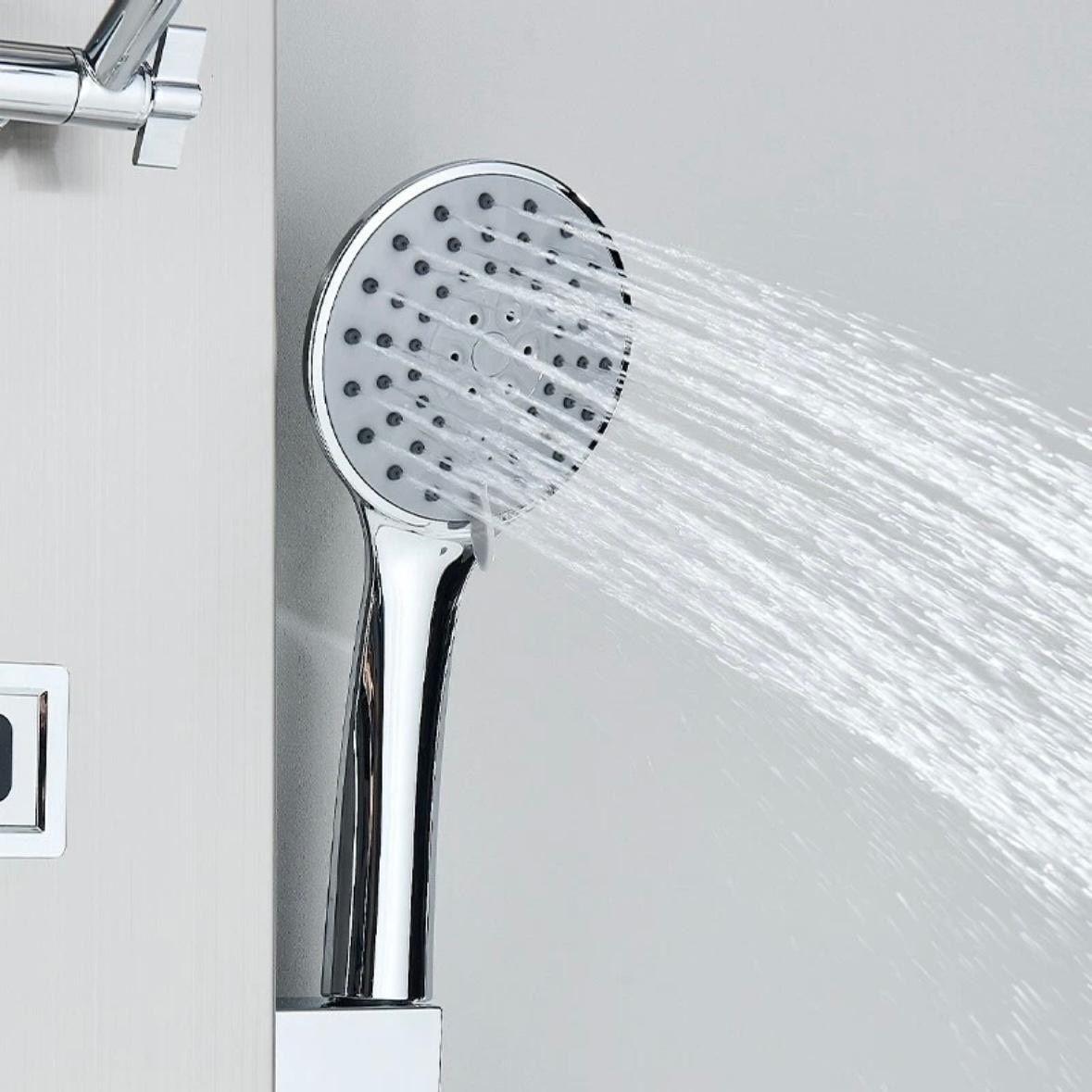 Edelstahl Duschpaneel mit Regendusche & Massagejets