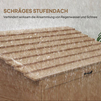 Gartenschrank Holz Outdoor Schrank mit Klapptisch Gartenbar