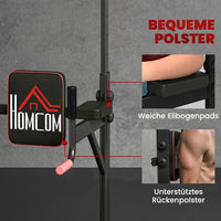 Höhenverstellbarer Power Tower – Klimmzug- & Dipstation für Zuhause