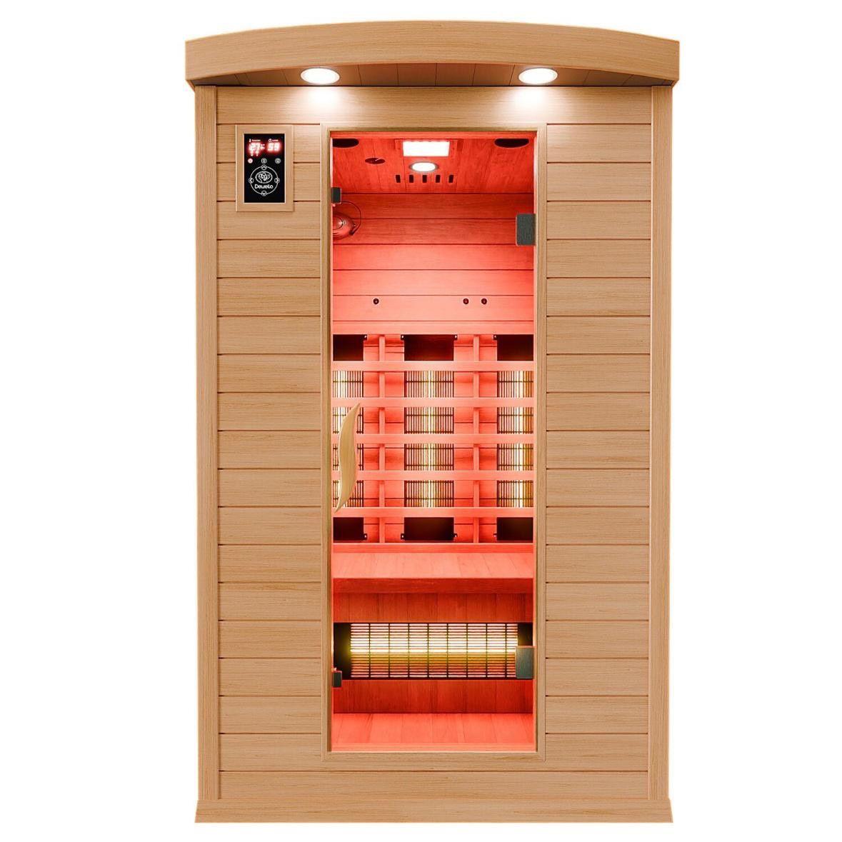 Infrarotkabine 1–2 Personen mit Vollspektrumstrahlern & LED-Therapie