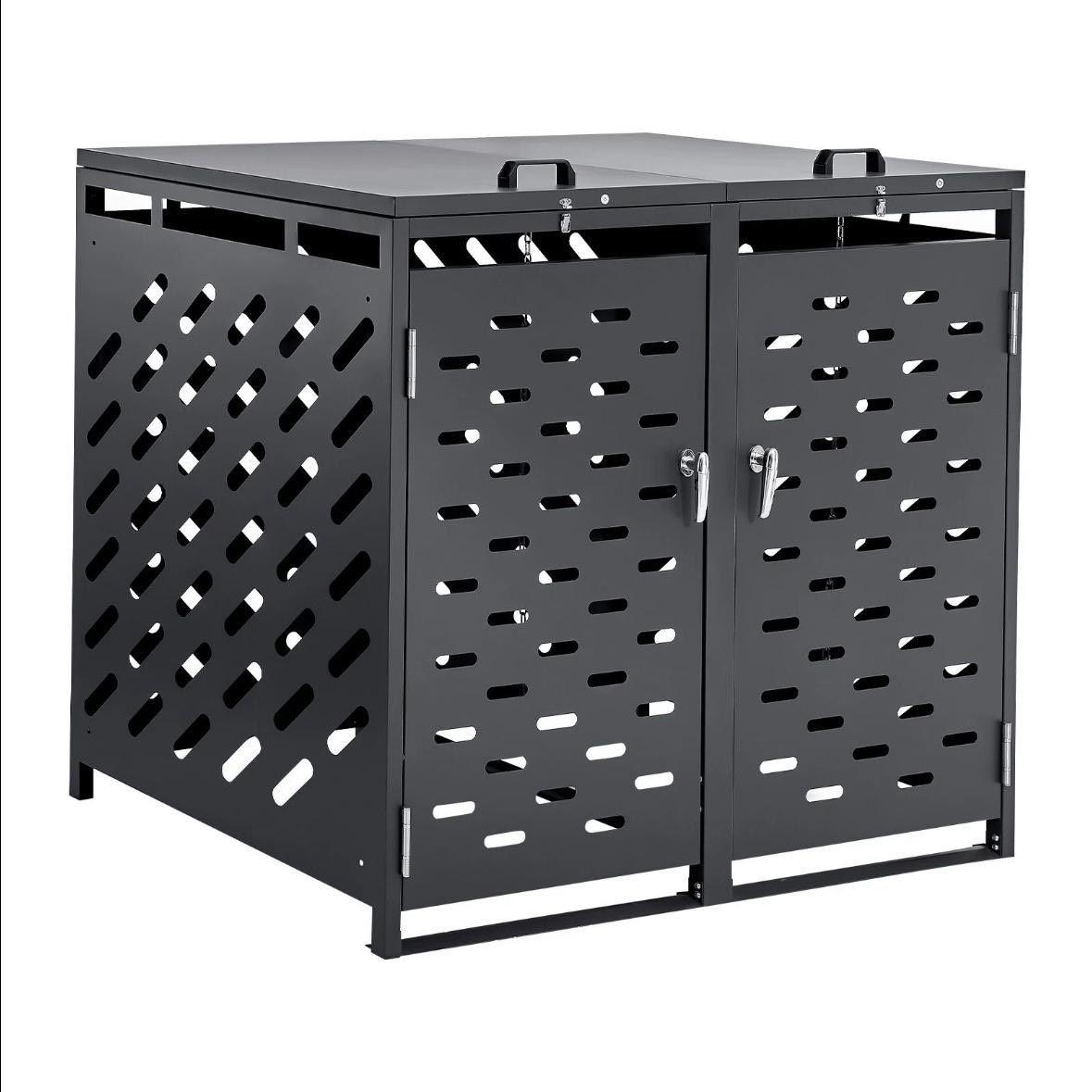 Mülltonnenbox 2x240L Mülltonnen Müllbox Tonnen