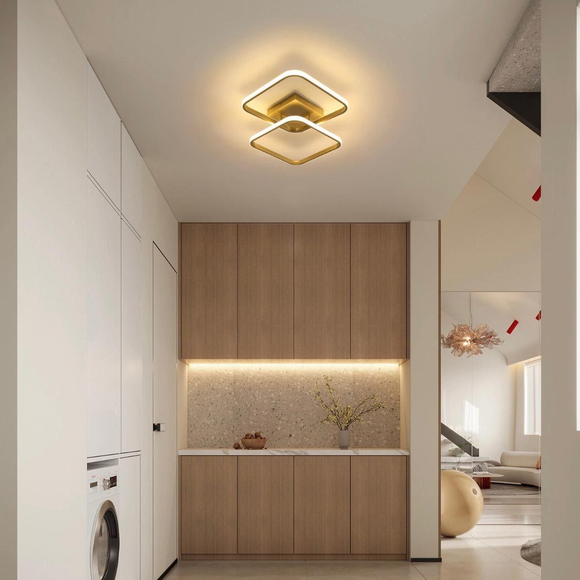 LED Deckenleuchte geometrisch 42W warmweiß
