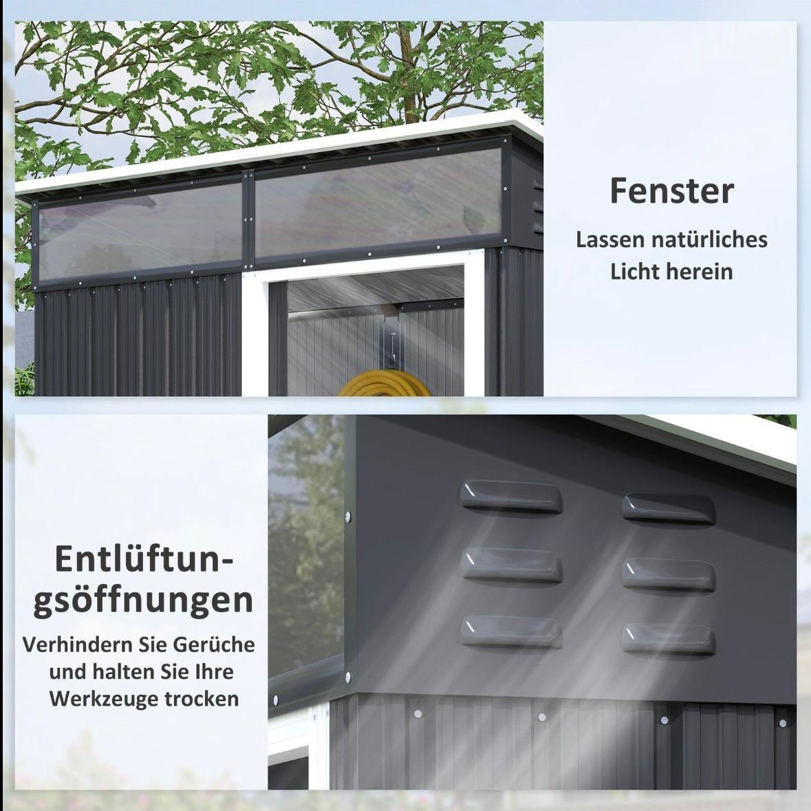 Gerätehaus Gartenhaus Geräteschrank Gartenschrank
 1,9m²