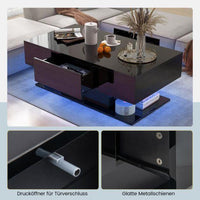 LED Couchtisch mit Schubladen