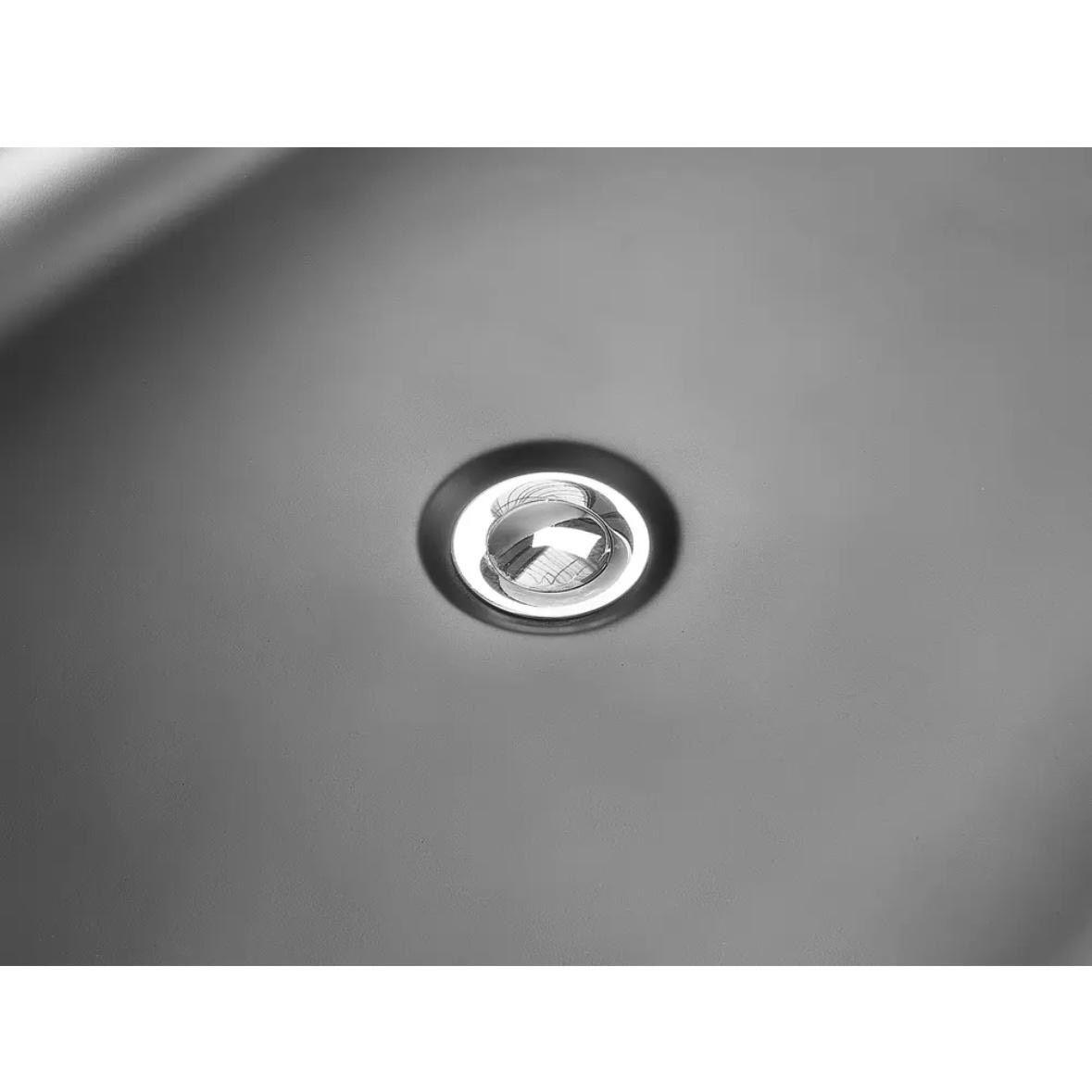 Freistehende Badewanne 170 cm Mattschwarz Acryl Rechteckig 280L