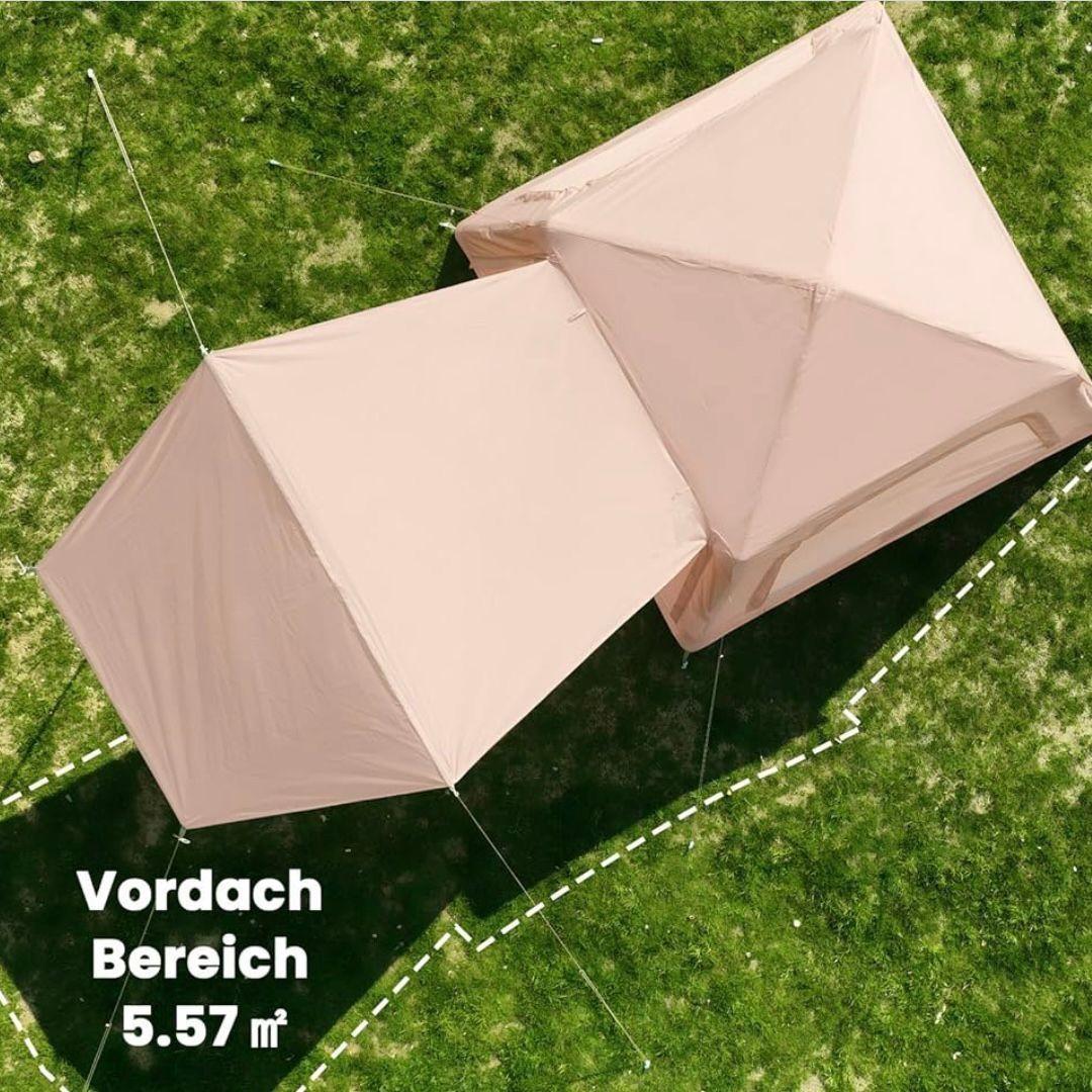 Aufblasbares Campingzelt für 2–4 Personen