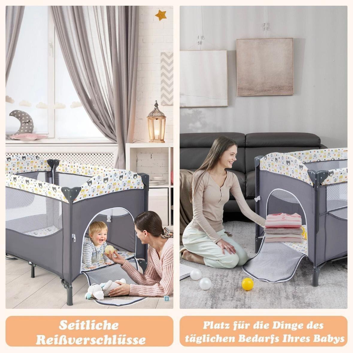 5in1 Babybett mit Wickeltisch & Beistellfunktion
