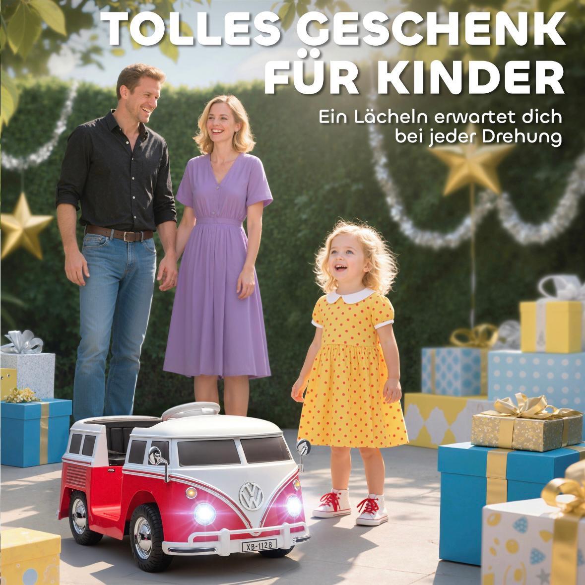 Volkswagen T1 Camper Kinder Elektroauto 12V mit MP3 & Licht