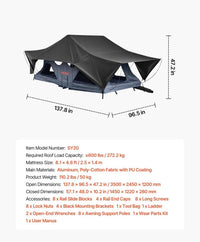 Dachzelt Auto 2–3 Personen Camping