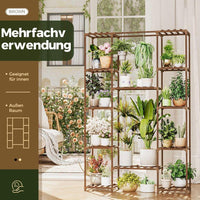 Pflanzenständer Holz 4 Ebenen Blumenregal Pflanzenregal Hängefunktion