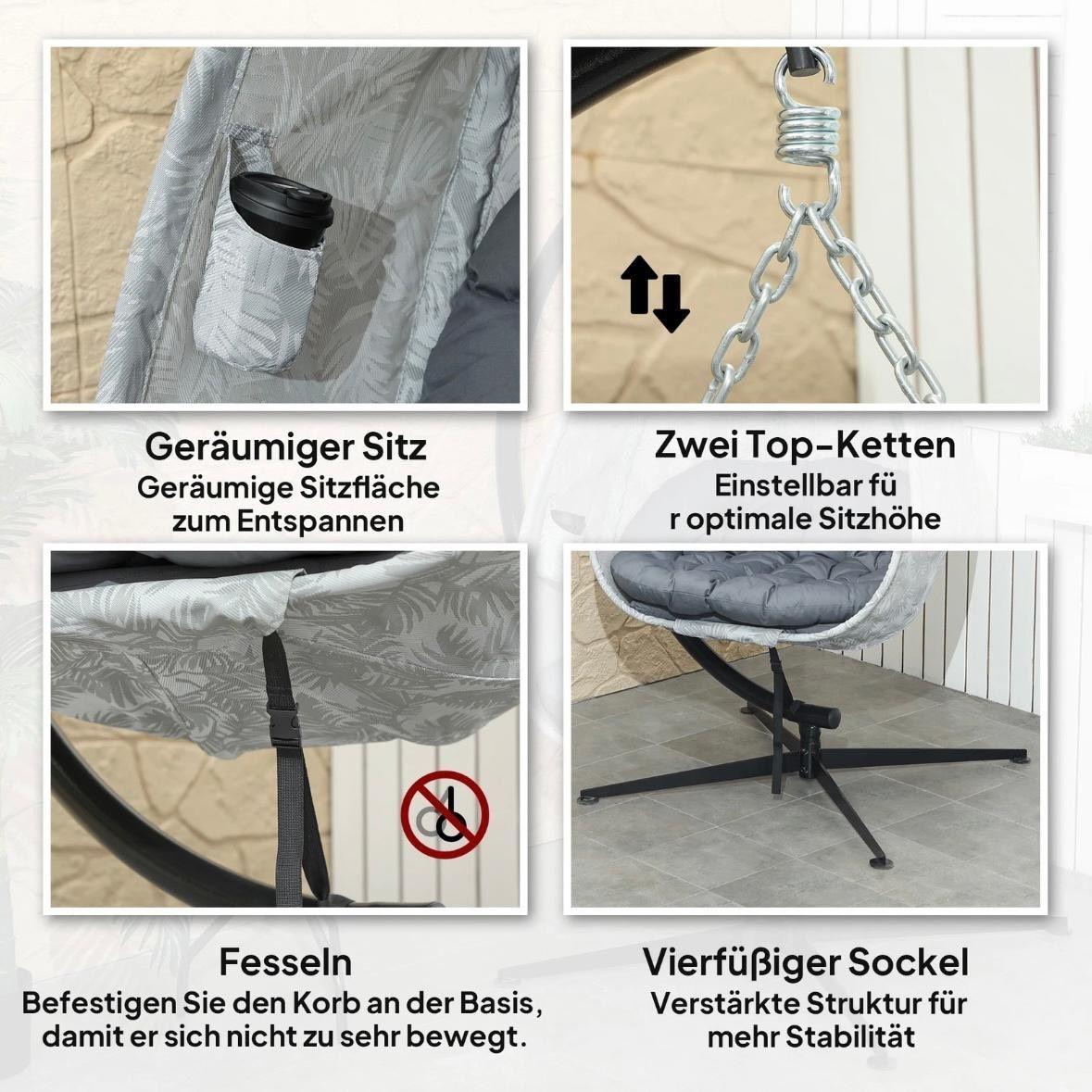 Hängesessel Ei mit Gestell