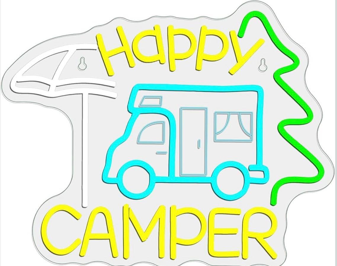 LED Neon Schild Happy Camper
