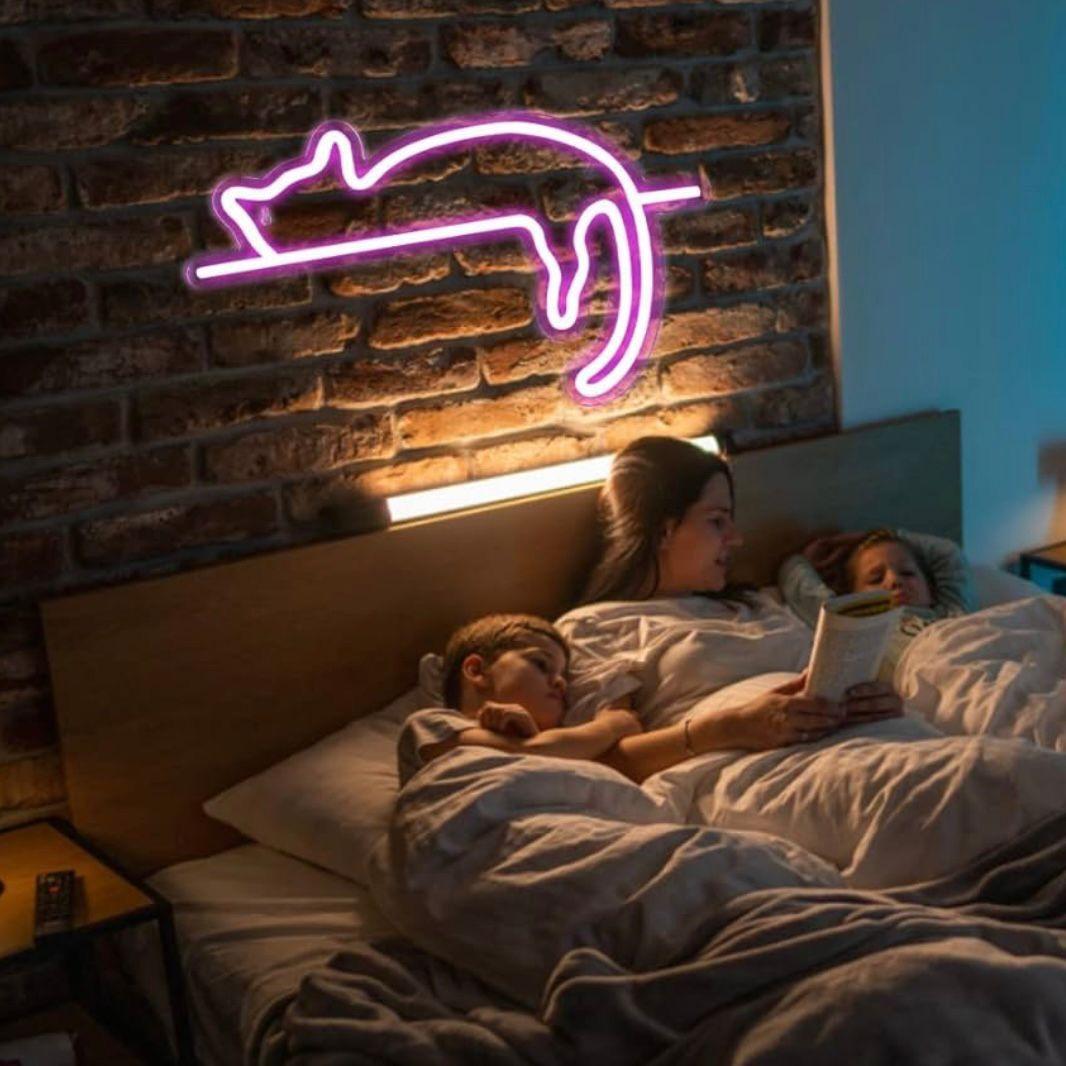 LED Neon Schild Katze