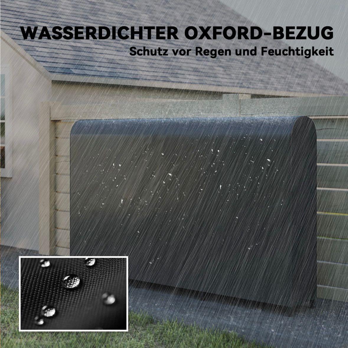 Kaminholzregal Brennholzlager mit Abdeckung 199cm Stahl bis 300kg